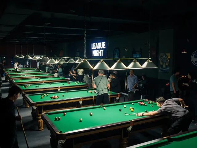 Billiard club room